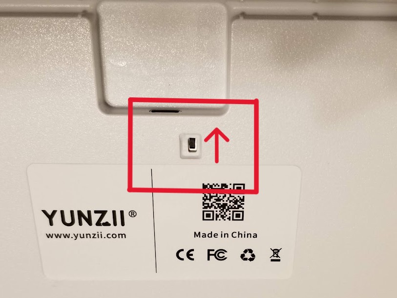 YUNZIIキーボード電源スイッチ